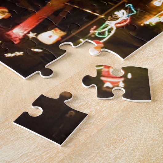 Kerstdecoratie in de openlucht legpuzzel (Zijkant)