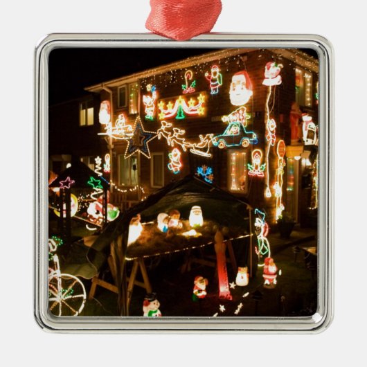 Kerstdecoratie in de openlucht metalen ornament (Voorkant)