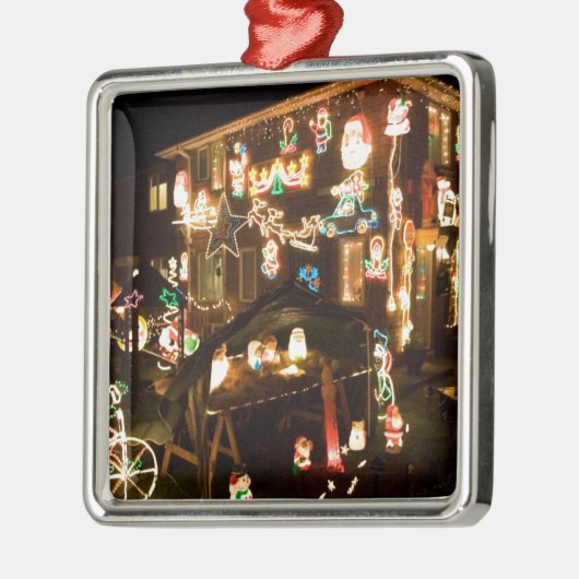 Kerstdecoratie in de openlucht metalen ornament (Links)