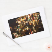 Kerstdecoratie in de openlucht rechthoekige sticker (Envelop)