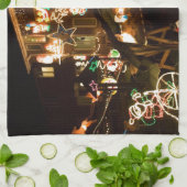 Kerstdecoratie in de openlucht theedoek (Gevouwen)