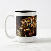 Kerstdecoratie in de openlucht tweekleurige koffiemok (Links)