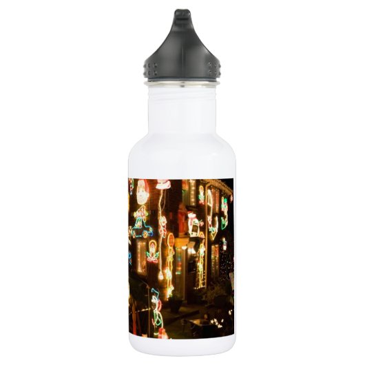 Kerstdecoratie in de openlucht waterfles  (Rechts)