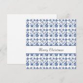 Kerstdecoratie in Delfts Blauw aanpasbaar (Voorkant / Achterkant)