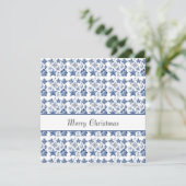 Kerstdecoratie in Delfts Blauw aanpasbaar (Staand voorkant)