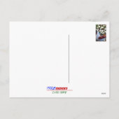 Kerstdecoratie in wit en rood, vaas, ansichtkaart feestdagenkaart (Achterkant)