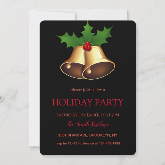 Kerstdecoratie Jingu Bells Kaart (Voorkant)