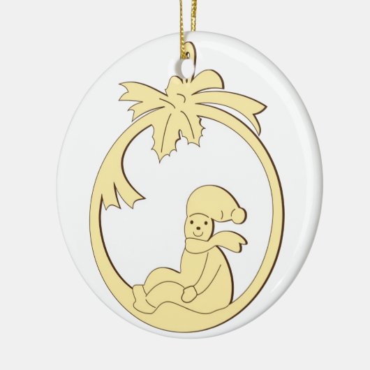 Kerstdecoratie Keramisch Ornament (Links)