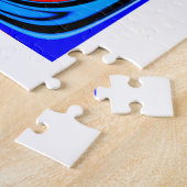 Kerstdecoratie kunst legpuzzel (Zijkant)