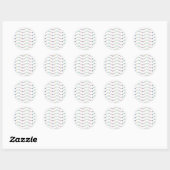 Kerstdecoratie Kute mas Light Pattern Ronde Sticker (Vel)