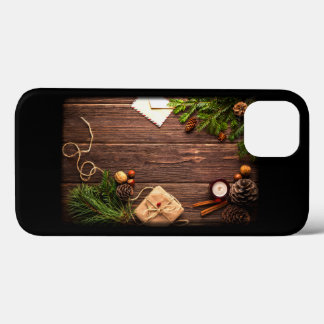 Kerstdecoratie met Barn Wood en Pine Case-Mate iPhone Case