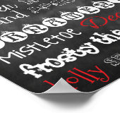 kerstdecoratie met Chalkboard- Poster (Hoek)