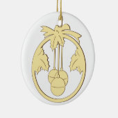 Kerstdecoratie om op te hangen keramisch ornament (Rechts)