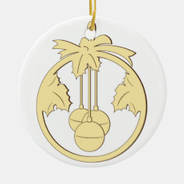 Kerstdecoratie om op te hangen keramisch ornament