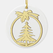 Kerstdecoratie om op te hangen keramisch ornament (Voorkant)