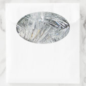 kerstdecoratie ovale sticker (Tas)