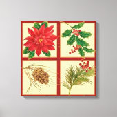 Kerstdecoratie Quad Canvas Afdruk (Voorkant)