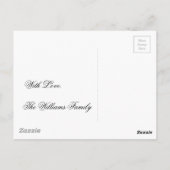 Kerstdecoratie Rode Baubles Briefkaart (Achterkant)