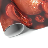 Kerstdecoratie Rode Baubles Cadeaupapier (Rol Hoek)