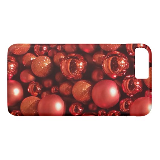 Kerstdecoratie Rode Baubles Case-Mate iPhone Case (Achterkant (Horizontaal))