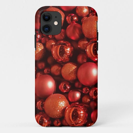 Kerstdecoratie Rode Baubles Case-Mate iPhone Case (Achterkant)
