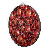 Kerstdecoratie Rode Baubles Dartbord (Voorkant Rechts)