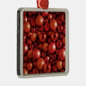 Kerstdecoratie Rode Baubles Metalen Ornament (Rechts)
