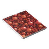 Kerstdecoratie Rode Baubles Notitieblok (Schuin)