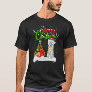 Kerstdecoratie Santa Akita Dog Kerstmis T-shirt