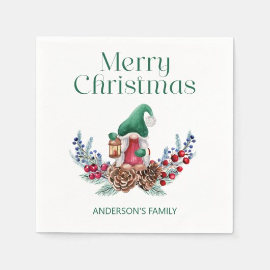 kerstdecoratie servet (Voorkant)
