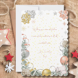 Kerstdecoratie sneeuwvlokken kerstkaart kaart