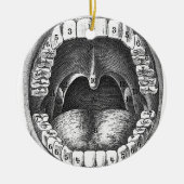 kerstdecoratie tandheelkundig kantoor keramisch ornament (Voorkant)