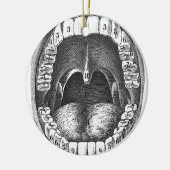 kerstdecoratie tandheelkundig kantoor keramisch ornament (Links)