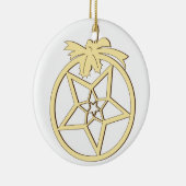 Kerstdecoratie te schorsen keramisch ornament (Rechts)