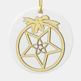 Kerstdecoratie te schorsen keramisch ornament