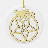 Kerstdecoratie te schorsen keramisch ornament (Achterkant)