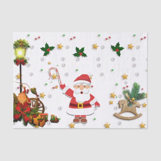 kerstdecoratie tissuepapier (Voorkant)