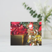 Kerstdecoratie Vakantie Briefkaart (Staand voorkant)