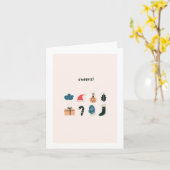 Kerstdecoratie Vakantie Groet Kaart (Gele Bloem)