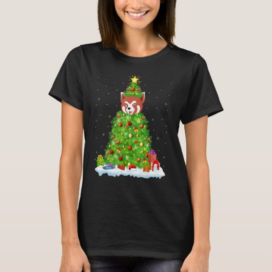 Kerstdecoratie verlicht Kerstmis met Kerstmis T-shirt (Voorkant)