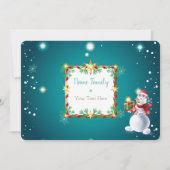 Kerstdecoratie Winter Fairy Tale Snowman Kaart (Voorkant)