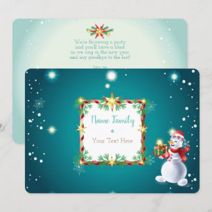 Kerstdecoratie Winter Fairy Tale Snowman Kaart