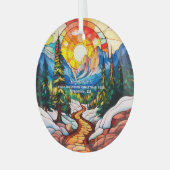 Kerstdecoratie Yosemite California Adventure Hike Glas Ornament (Voorkant links)