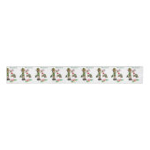 kerstdecoratief lint, Possum Floral Elf Grosgrain Lint (Voorkant)