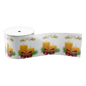 Kerstdecoratief lint, Prettige feestdagen Grosgrain Lint (Spoel)