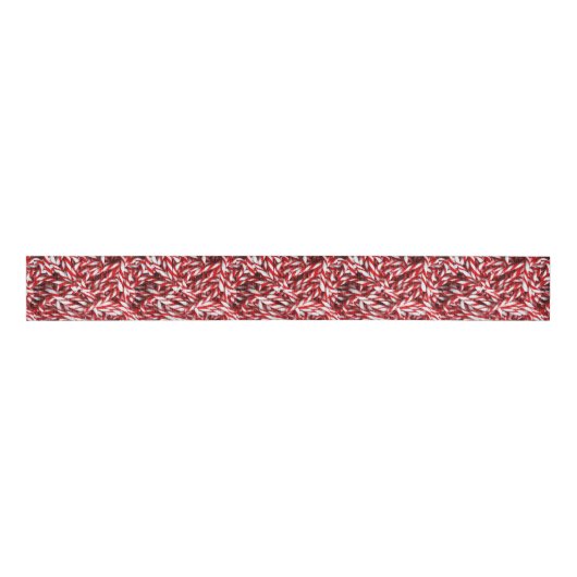 kerstdecoratief lint, snoepriet grosgrain lint (Voorkant)