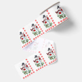 Kerstdecoratief lint, Snowman Grosgrain Lint (Achterkant)