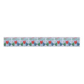 kerstdecoratief lint, vrolijk kerstfeest grosgrain lint (Voorkant)