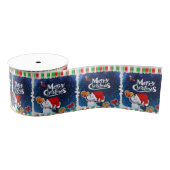 kerstdecoratief lint, vrolijk kerstfeest grosgrain lint (Spoel)