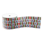 kerstdecoratief lint, vrolijk kerstfeest grosgrain lint (Spoel)